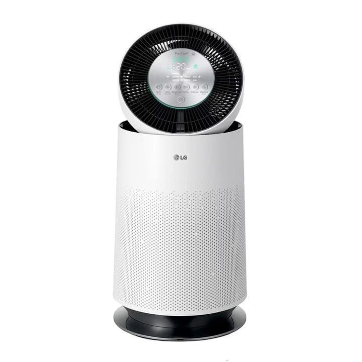 LG PuriCare 360° Air Purification And Clean Booster 61.2m², Anti-bacterial Nano-ions, H13 HEPA - White - AS65GDWH0