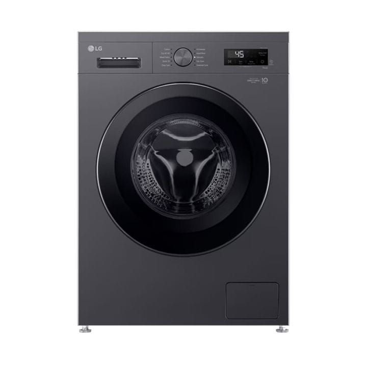 LG Front Load Washing Machine 8Kg, Direct Drive Motor, Steam™, 6 Motion Power Wash, Tub Clean, Smart Diagnosis - Middle Black - F2Y1TYP6J