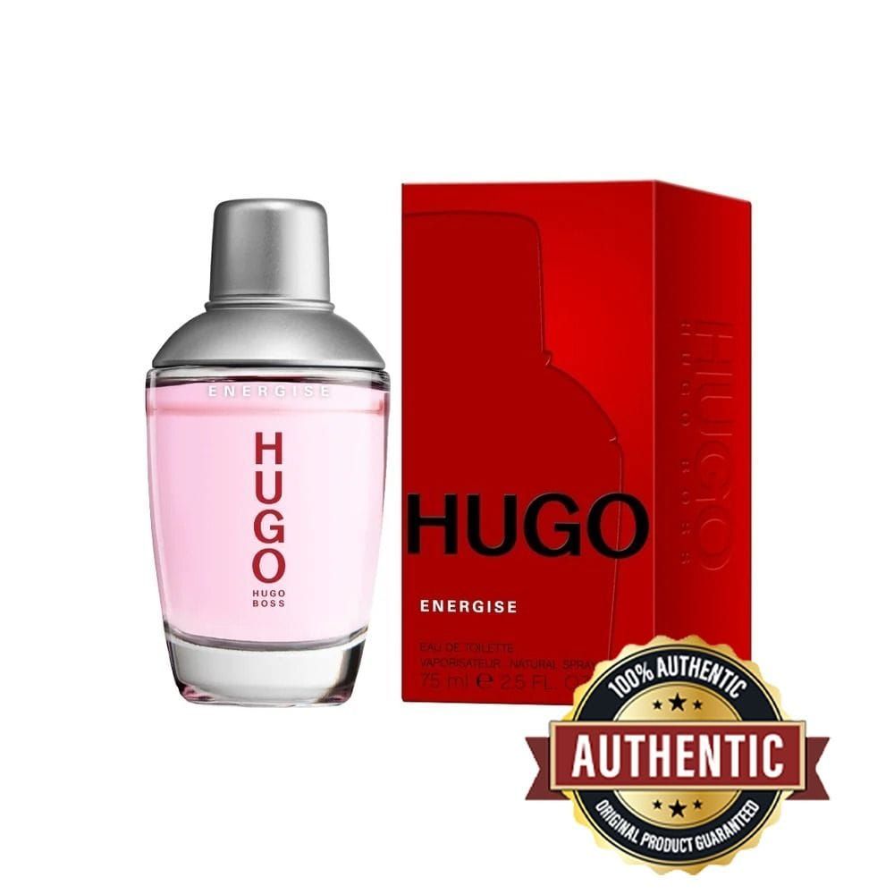 Hugo Boss Energise Eau de Toilette for Men, Fresh Woody Aromatic Fragrance with Pink Pepper, Citrus, Cardamom & Leather - 75ml