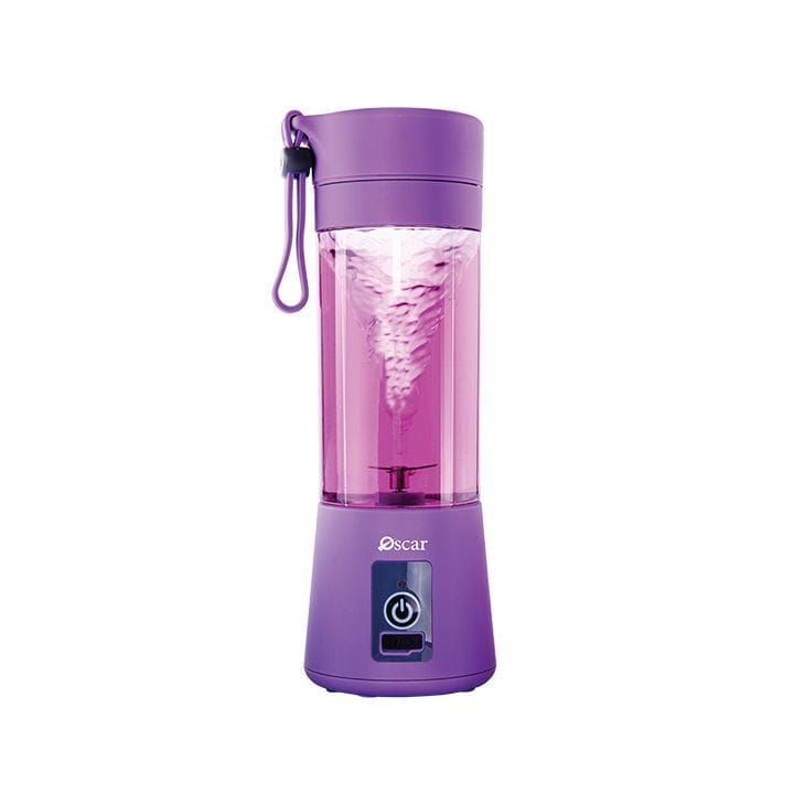 Oscar Portable Rechargeable Juicer/Blender, Rechargeable Power And Compact Design - Purple - OPB 200