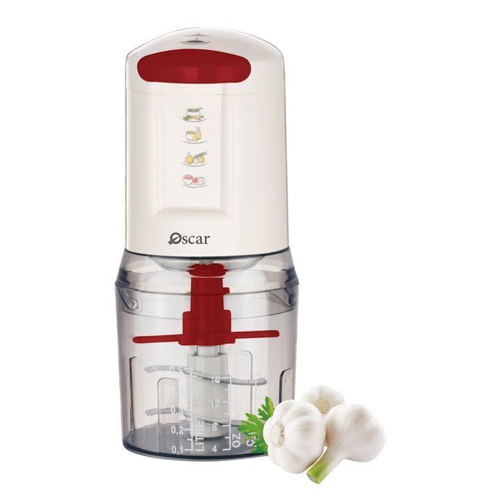 Oscar 3-In-1 Chopper, Food Chopping, Compact Design And Reliable Performance - White - OCH 318