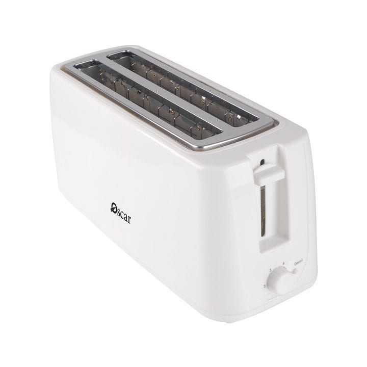 Oscar 4 Slice Toaster, Even Toasting, Adjustable Browning Control, Features Multiple Browning Settings, Perfect Addition To Your Kitchen - White - OTW4038
