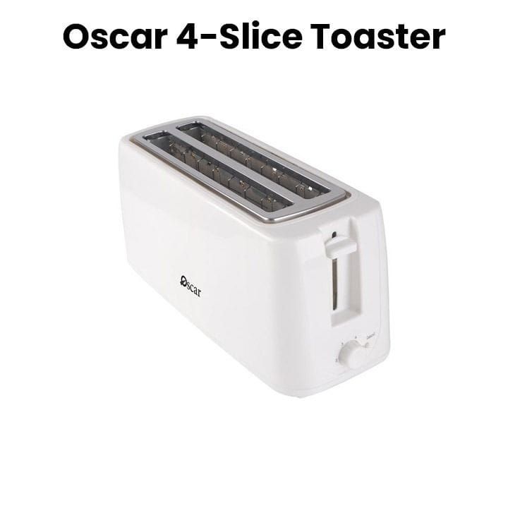 Oscar 4 Slice Toaster, Even Toasting, Adjustable Browning Control, Features Multiple Browning Settings, Perfect Addition To Your Kitchen - White - OTW4038