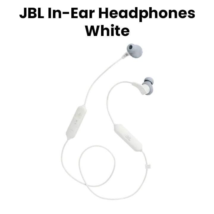 JBL Endurance Run 2 Bluetooth, Waterproof Wireless In-Ear Sport Headphones, IPX5 Splashproof, Pure Bass, Magnetic Earbuds - White - JBLENDURANCERUN2