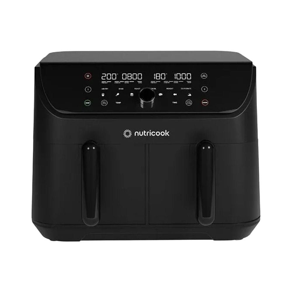 Nutricook Air Fryer Duo 2 Vision 8.5L Digital Air Fryer – Dual Basket Cooking, Visible Cooking Window, Rapid Hot Air Oil-Free Frying | NC-AFD185V