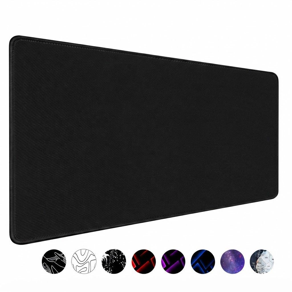 TEDNETGO XXL Extra Large Gaming Mouse Pad, Waterproof Non-Slip Desk Mat with Stitched Edges | Black