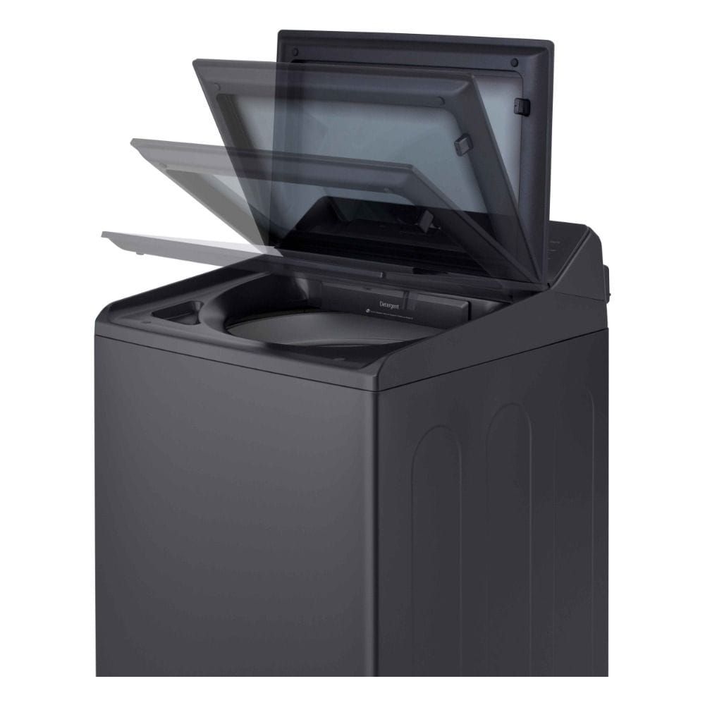 LG 21KG Top Load Inverter Washing Machine, AI DD, 6 Motion DD, TurboWash, Jet Spray, Wi-Fi ThinQ | Platinum Black - T21X2EHHTPA.APBPMEA
