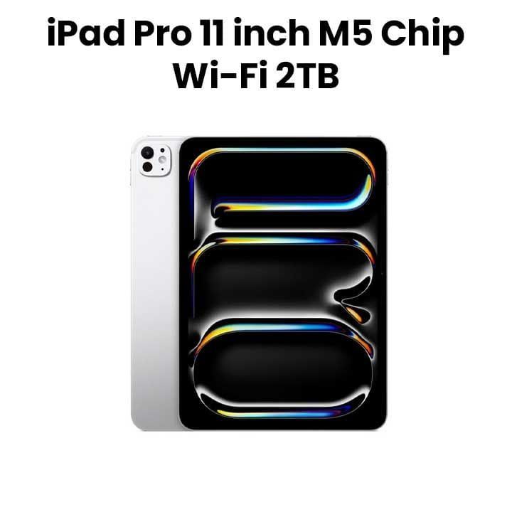 Apple 2025 Wi-Fi iPad Pro 16GB RAM 2TB Storage 11 Inch, Standard Glass, Ultra Retina XDR Screen, Advanced M5 Chip Architecture - Silver - MDWV4AB/A