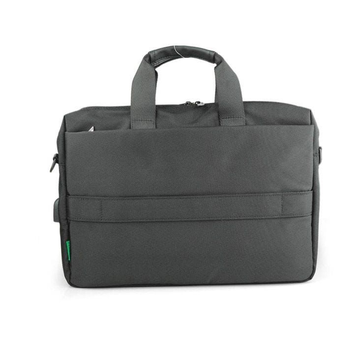 Personalized Change Collection RPET Messenger Bag – Eco-Friendly Recycled Polyester Laptop Shoulder Bag for Work & Travel – Black | MBSN 972