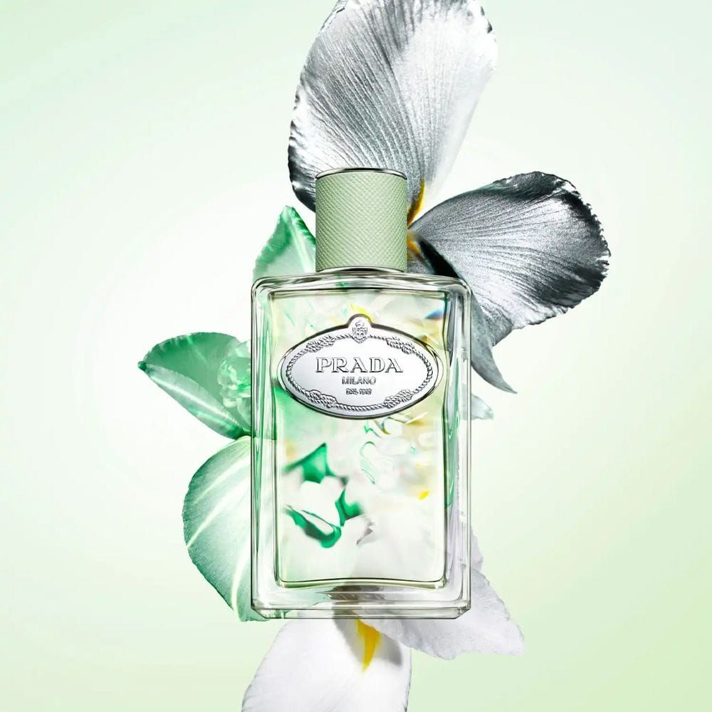 Prada Milano Les Infusions de Iris Eau de Parfum 100ML – Iris Pallida, Neroli & Cedarwood Powdery Floral Unisex Fragrance | 8435137743155