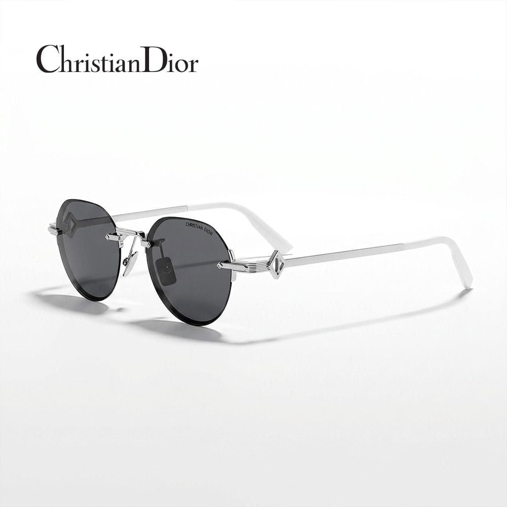 Dior Men DM40162F Pantos Sunglasses - Vintage-Inspired Jewelry Accents, UV Protection, Lightweight Metal Frame | 192337226793