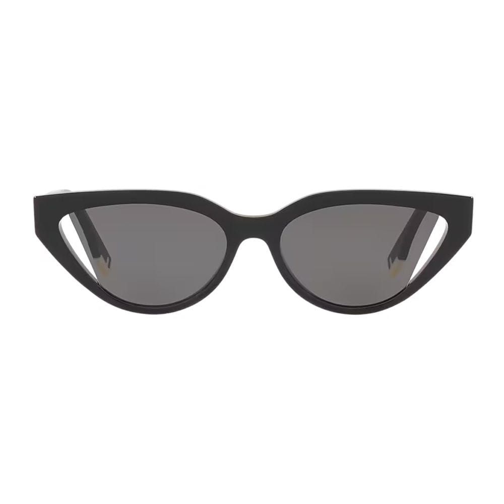 Fendi FE40009I Square Sunglasses – Bold Acetate Frame, Dark UV Protection Lenses, Luxury Italian Designer Eyewear | Black/Grey - 192337086946