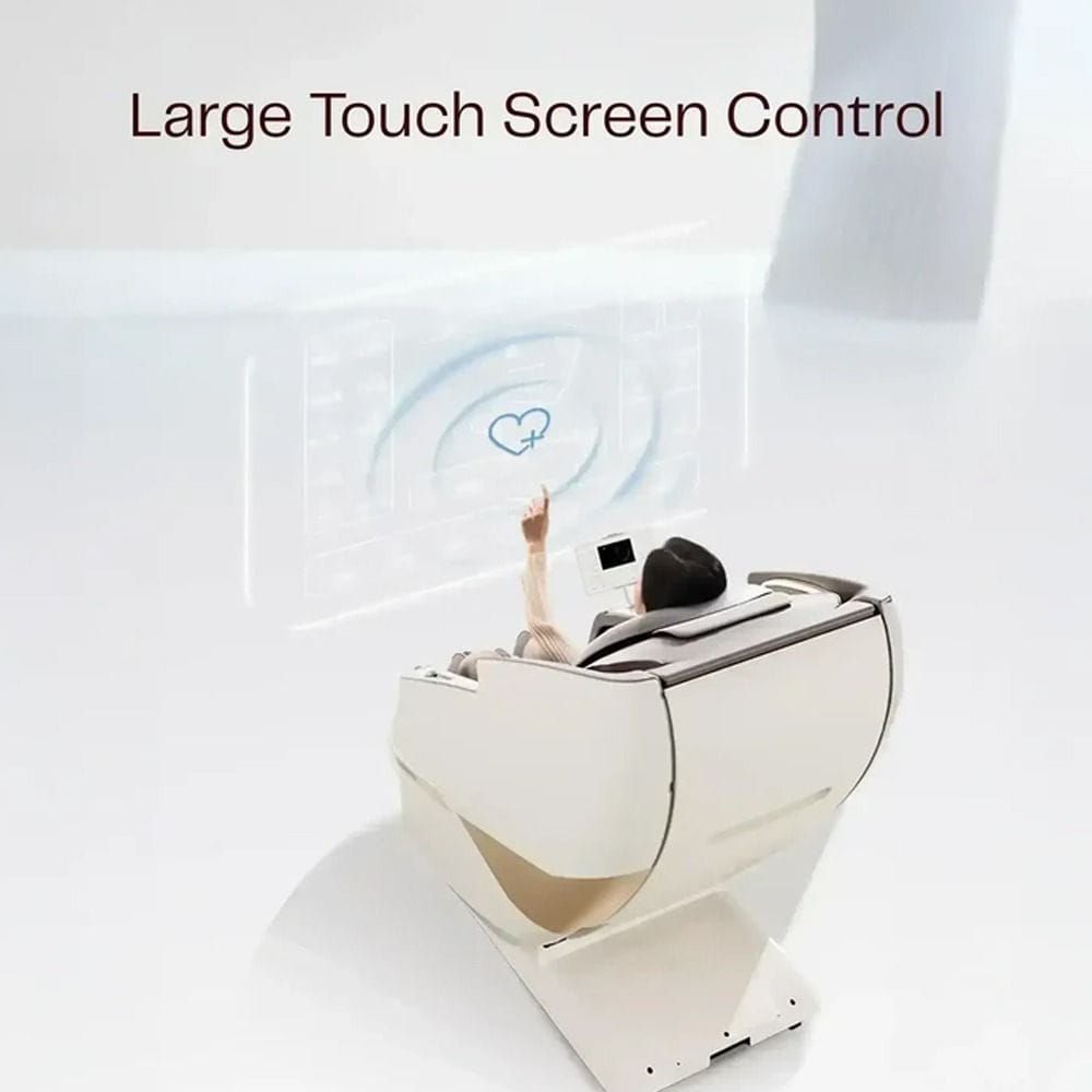 Rotai Massage Chair with 3D Dual Movement, AI Smart Massage, 22 Auto Programs, Hot Compress, Foot Roller & Air Cooling- White | A68MAX