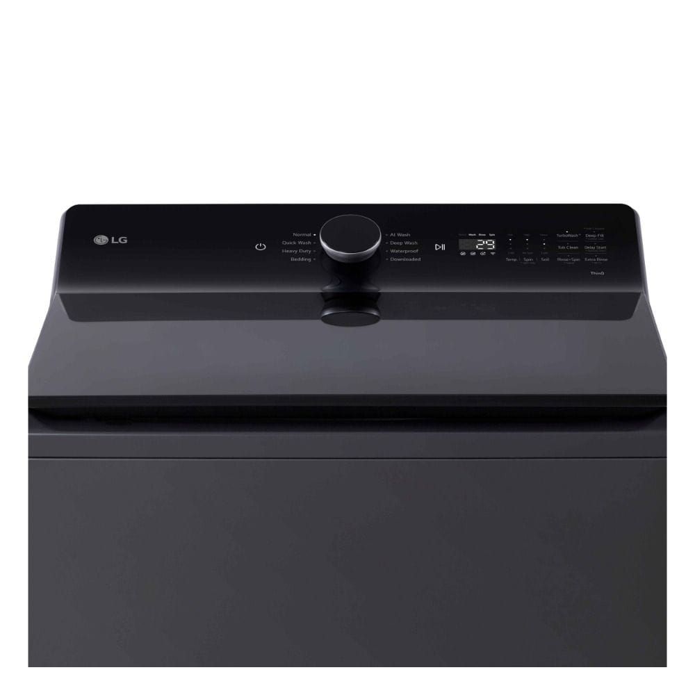 LG 21KG Top Load Inverter Washing Machine, AI DD, 6 Motion DD, TurboWash, Jet Spray, Wi-Fi ThinQ | Platinum Black - T21X2EHHTPA.APBPMEA