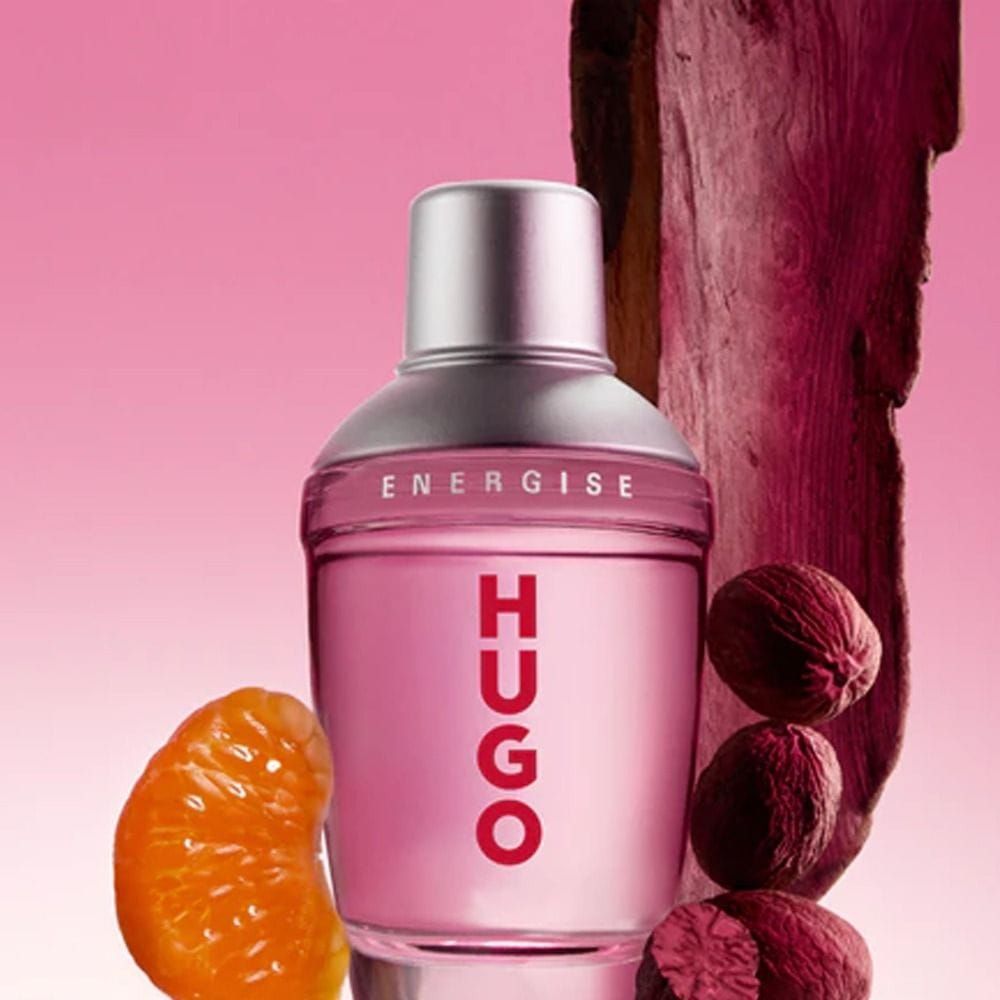 Hugo Boss Energise Eau de Toilette for Men, Fresh Woody Aromatic Fragrance with Pink Pepper, Citrus, Cardamom & Leather - 75ml