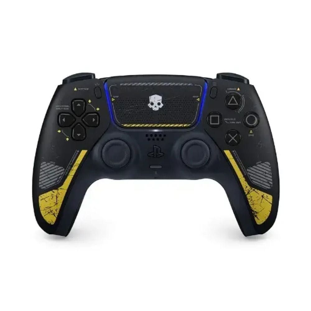 Sony PS5 DualSense Wireless Controller - Helldivers 2 Limited Edition, Weathered Black with Yellow
