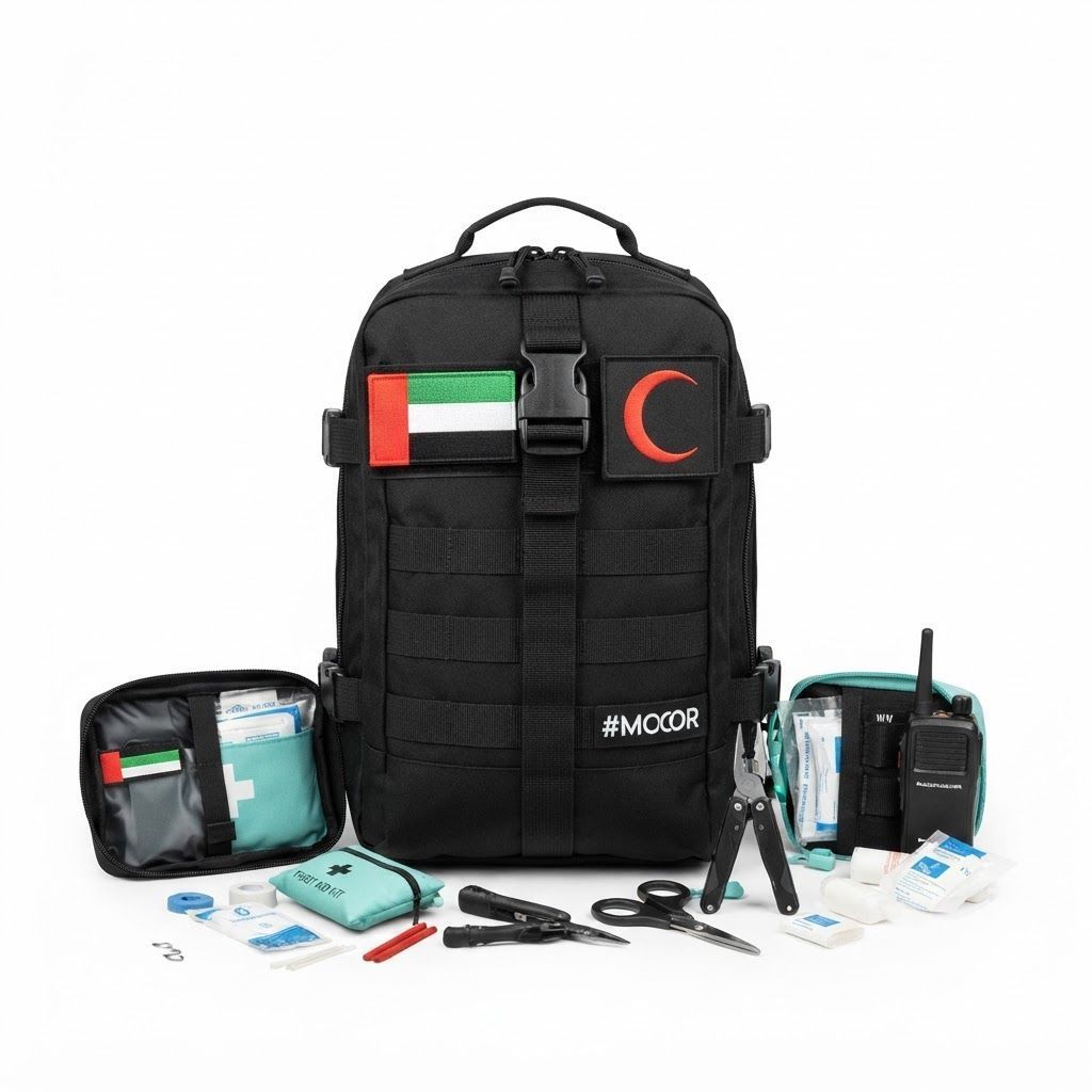 MOOR Survival Camping Kit, Emergency First Aid and Outdoor Gear Set, Portable Survival Tools for Hiking and Emergency Preparedness